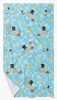 Black Pug in Bathtub Bath Towel Large Oversized Plush Fitness Body Towel, Ultra Soft Absorbent Quick Drying, 42"L x 24"W