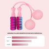 Jump Rope with 2 in 1 Training Adjustable Ropeless Skipping Rope Fitness Weighted, Adjustable Weighted Cordless Jumping Rope for Kids Men Women
