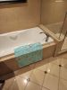 Wire Fox Terrier in Bathtub Bath Towel Large Oversized Plush Fitness Body Towel, Ultra Soft Absorbent Quick Drying, 42"L x 24"W