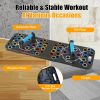 Multifunctional Push Up Board Home Strength Training Equipment With 15 Fitness Accessories Pilates Bar Resistance Band Roller Wheel Full Body Workout