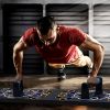 Multifunctional Push Up Board Home Strength Training Equipment With 15 Fitness Accessories Pilates Bar Resistance Band Roller Wheel Full Body Workout