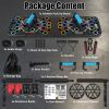 Multifunctional Push Up Board Home Strength Training Equipment With 15 Fitness Accessories Pilates Bar Resistance Band Roller Wheel Full Body Workout