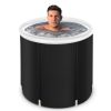 Recovery Ice Tub Foldable Adult Bathtub Outdoor Portable Cold Water Therapy Tub Fitness Rehab Ice Tub For Athletes Long Lasting Insulated Ice Tub