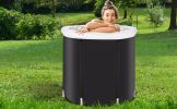 Recovery Ice Tub Foldable Adult Bathtub Outdoor Portable Cold Water Therapy Tub Fitness Rehab Ice Tub For Athletes Long Lasting Insulated Ice Tub