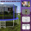 14FT Trampoline Set with Swing,Sports Fitness Trampolines with Enclosure Net, Recreational Trampolines for Outdoor Indoor