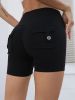 2024 new style nude three-quarter pants sexy yoga pants summer high-waisted peach hip-lifting exercise shorts fitness pants