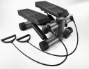 Steppers for Exercise, Stair Stepper with Resistance Bands, Mini Stepper with 330LBS Loading Capacity, Hydraulic Fitness Stepper with LCD Monitor